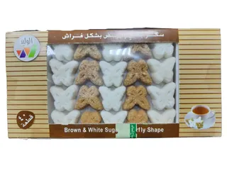 سكر بني وأبيض شكل الفراشة 130 جم