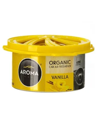Aroma Car Freshener Organic Can - Vanilla