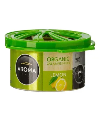 Aroma Car Freshener Organic Can - Lemon