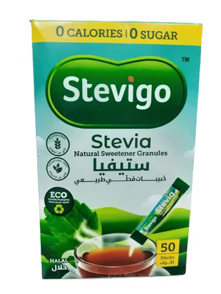 Stevigo Stevia Natural Sweetener Granules 50 sticks