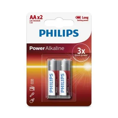 Philips Battery Alkaline Aa×2 pcs