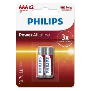 Philips Battery Alkaline Aaa × 2 pcs