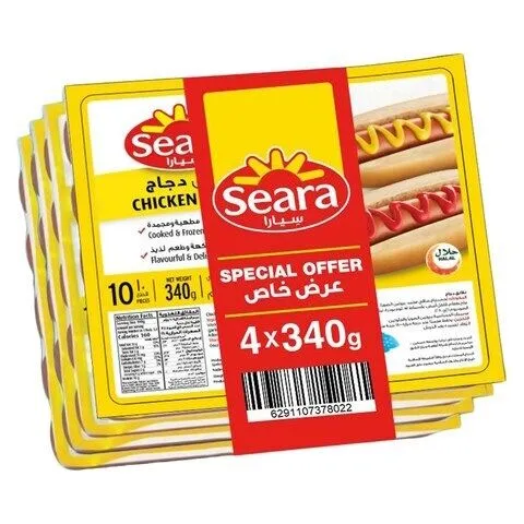 سيارا فرانكس دجاج مجمدة 4X340 جم