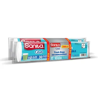 Sanita Trash Bags, 10 Gallons, 2 Pieces