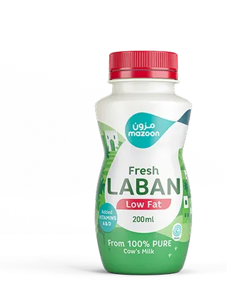 مزون لبان قليل الدسم، 200ml، 6 قطع