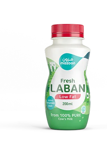 مزون لبان قليل الدسم، 200ml، 6 قطع