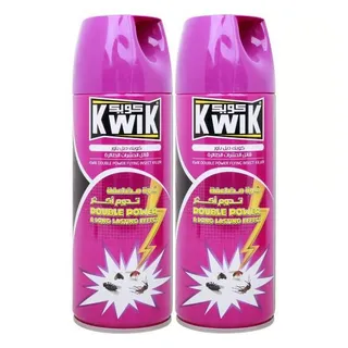 Kwik 2In1 Flying & Crawling Insect Killer 2X400Ml (multipack)