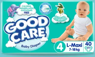 -4%Best SellerGoodcare Baby Diaper Large 7-, 18kg 40s