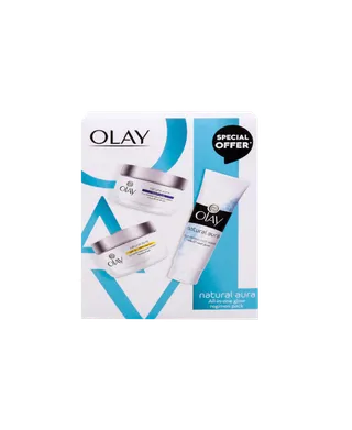 Olay Natural Aura Day Cream + Night Cream, 50g + FW 100ml