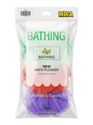 Loofah Mira Natural 3 pcs