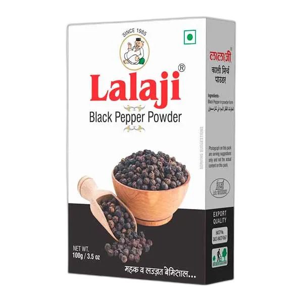 Lalaji Black Pepper Powder, 100g