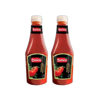 Delicio Tomato Ketchup Plastic 2 x, 500g