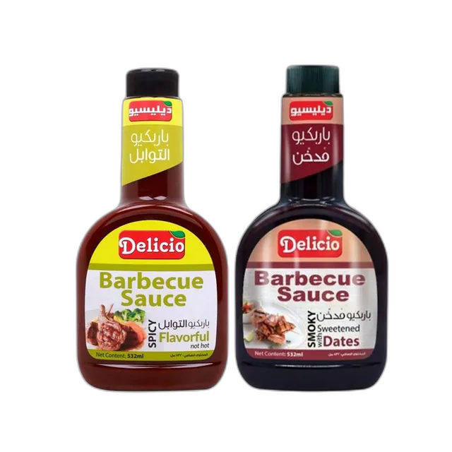 Delicio Assorted BBQ Sauce 2 x, 532ml