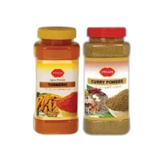 Pran Turmeric Powder, 225g + Curry Powder 225g