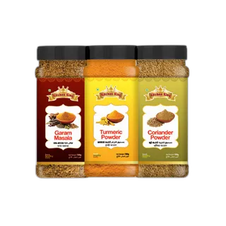 Kitchen King Chilli + Turmeric + Coriander 3 x, 180g