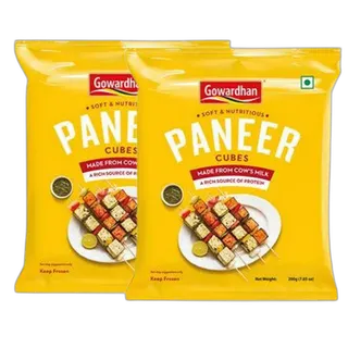 Gowardhan Paneer Cubes 2 x, 200g