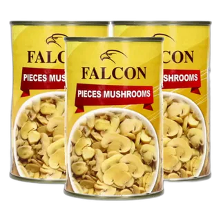 Falcon Pieces & Stem Mushrooms, 425g (3 Pack)