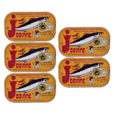 Josiane Sardine in Oil, 125g (5 Pack)