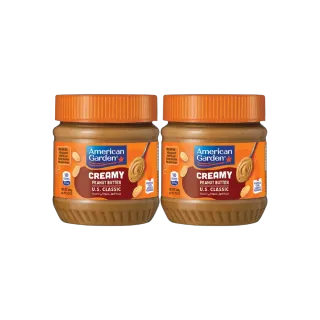 American Garden Peanut Butter Creamy 2 x, 340g