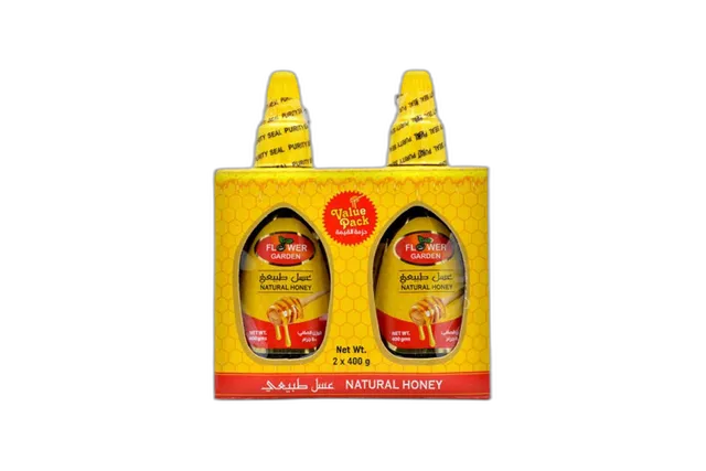 عسل حديقة الزهور الطبيعي 2 x 400 جم