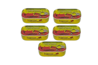 Princess Sardine Chilli 5 x, 125g
