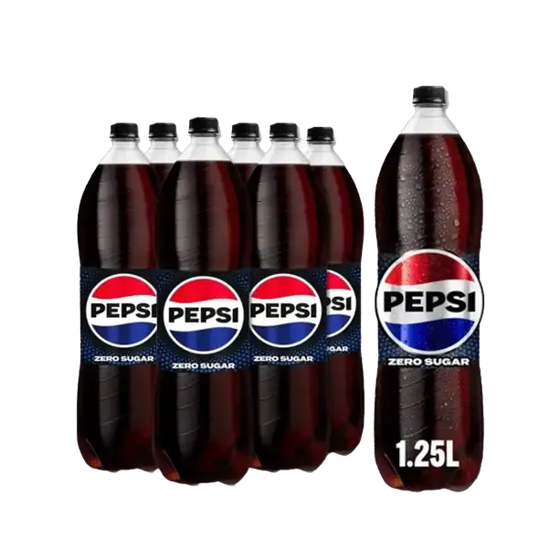 بيبسي زيرو سكر زجاجة 6 x 1.25 لتر