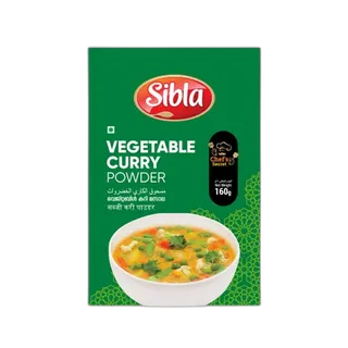 Sibla Vegetable Curry Powder, 160g Box
