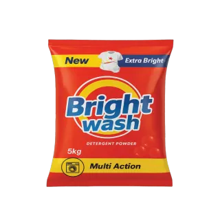 Bright Wash Detergent Powder, 5kg Pouch