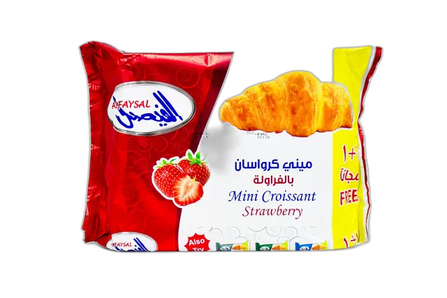 الفيصل ميني كرواسون بالفراولة 8 x 200 جم