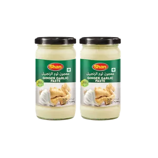 Shan Ginger Garlic Paste Assorted 2 x, 310g