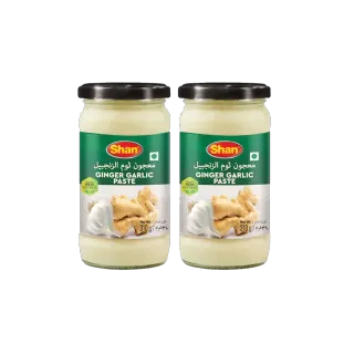 Shan Ginger Garlic Paste Assorted 2 x, 310g