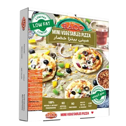 راكو ميني بيتزا خضار قليلة الدسم 300 جم