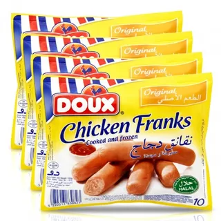 Doux Chicken Franks Regular 4 x, 400g