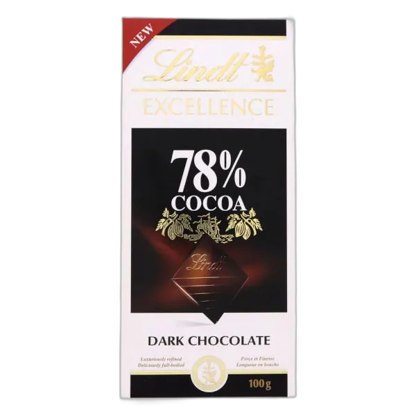 Lindt Excellence 78% Cocoa Dark, 100g