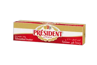 زبدة بريزيدنت غير مملحة 100 جم
