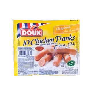 Doux Chicken Franks Regular, 340g