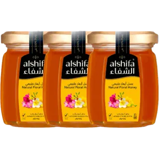 الشفاء عسل طبيعي 3 x 125 جم