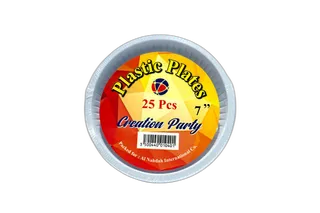 Al Nahdha Plastic Plate 7 25 pcs