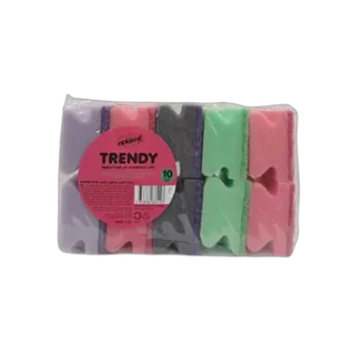 Rekord Trendy Sponge with Grip 10 pcs