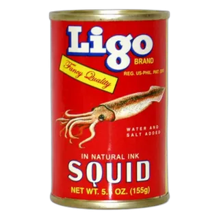 Ligo Squid in Natural Ink, 155g