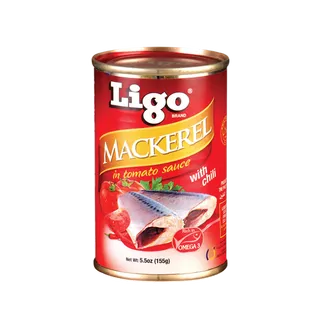 Ligo Mackeral in Tomato Sauce Chilli, 155g