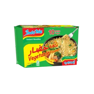 Indomie Vegetable Noodles 10 x, 77g New