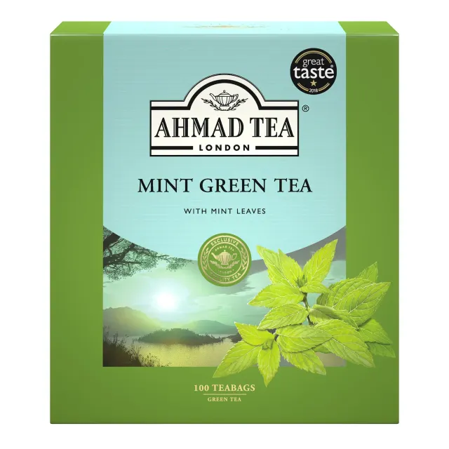 Ahmad Mint Green Tea 100 x, 1.5g