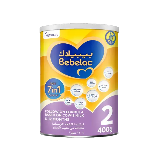 Bebelac Nutri 2 Folow on Formula 7in1 6-12M, 400g