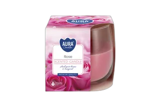 Aura Scented Rose Candles, 130g