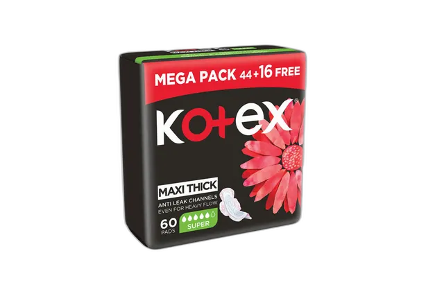 Kotex Maxi Thick Wings 44s + 16s