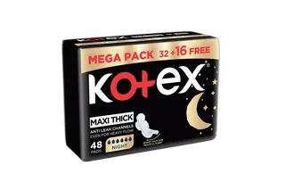 Kotex Maxi 3D Night Pads 48pads