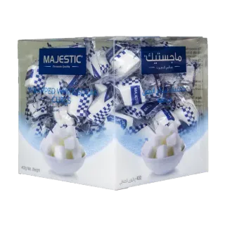ماجستيك سكر أبيض مغلف مكعبات 400 جم