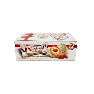 Rollana Wafers Balls White Chocolate Ccnut 12 x, 30g