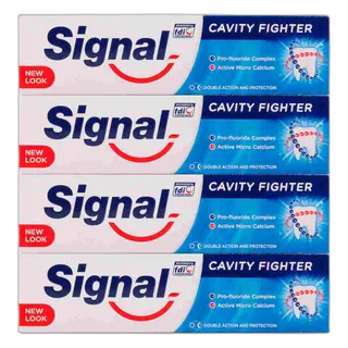 معجون أسنان سيجنال كافيتي فيجثر 4 x 75 مل